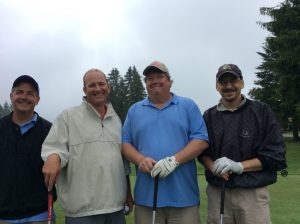 Group Picture of the golf Players at the 10th Annual Golf Tournament for east Hills Recreation